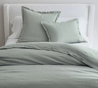 Open Box:Belgian Flax Linen Double Flange Duvet Cover