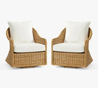 Westport Wicker Swivel Outdoor Lounge Chair