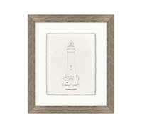 Lighthouse At Pigeon Point Framed Print