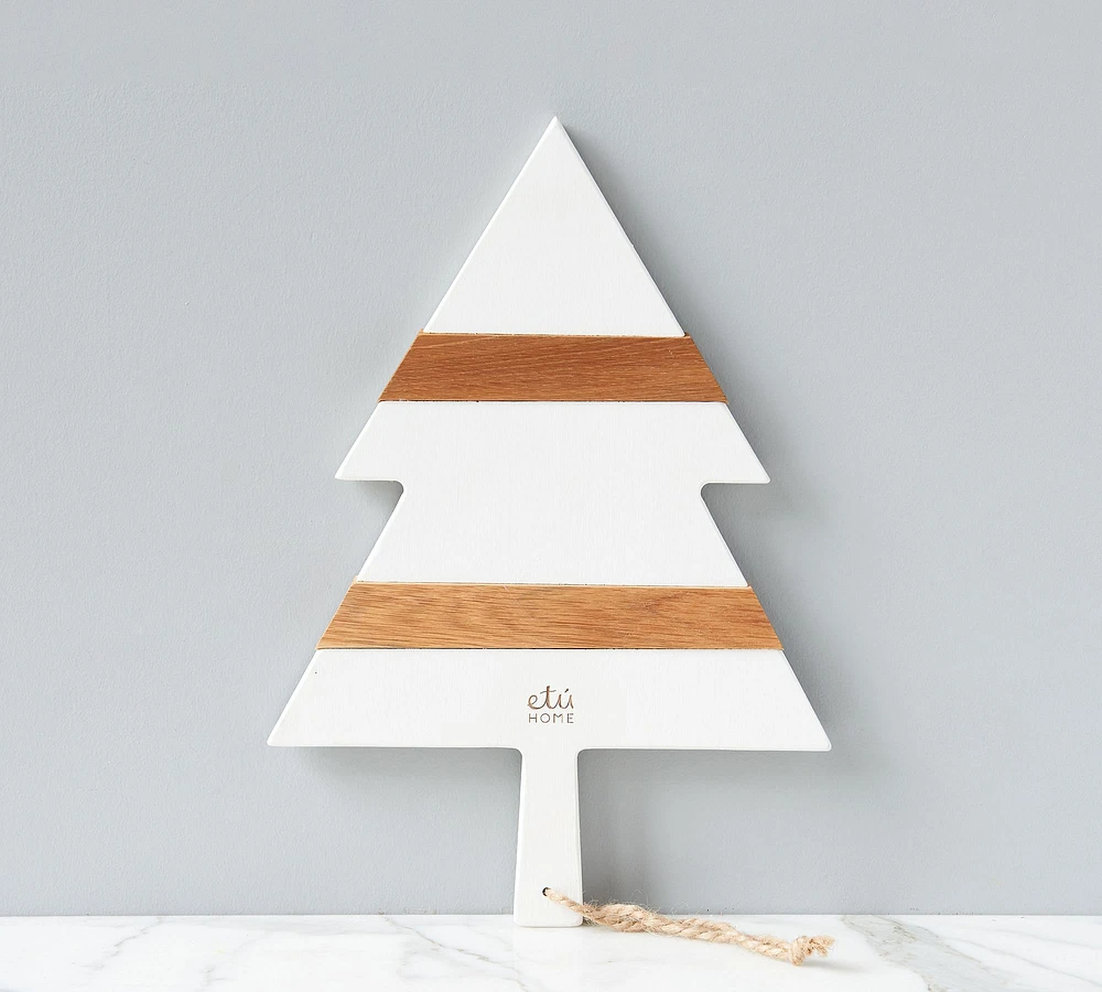 Holiday Tree Shaped Reclaimed Wood Cheese Boards