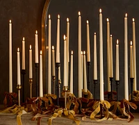 Open Box:Xl Flame Taper Candle: Gold: 22" - Set Of 4