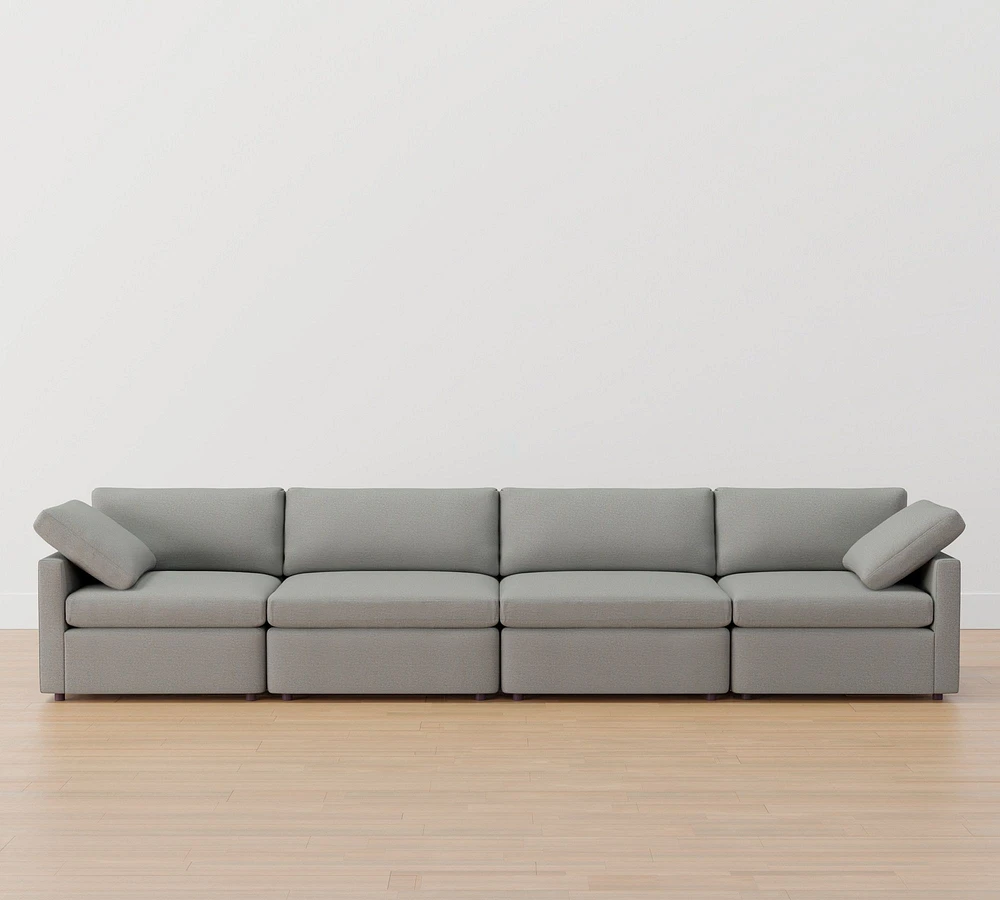 Dream Slim Arm Modular Sofa (117"–156")