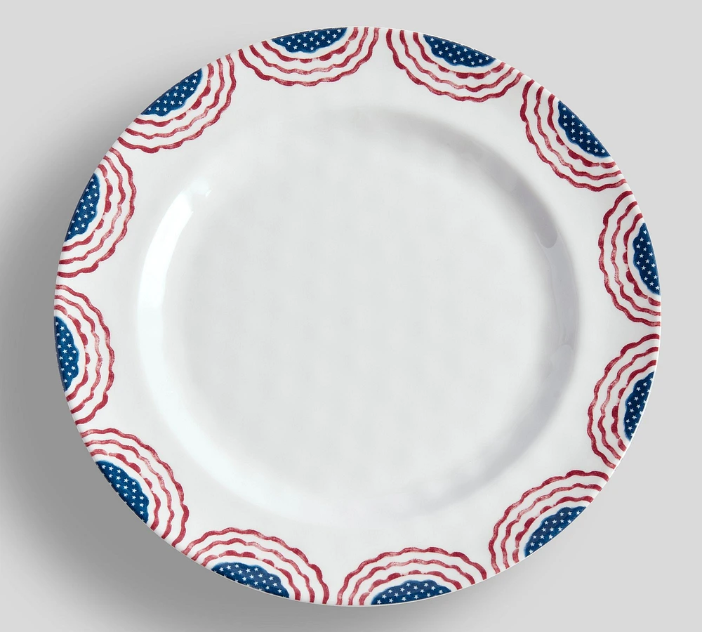 Cabana Americana Outdoor Melamine Dinner Plates - Set of 4