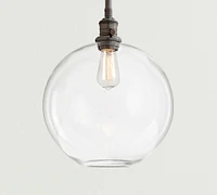 Glass Globe Pole Pendant (9"-13")