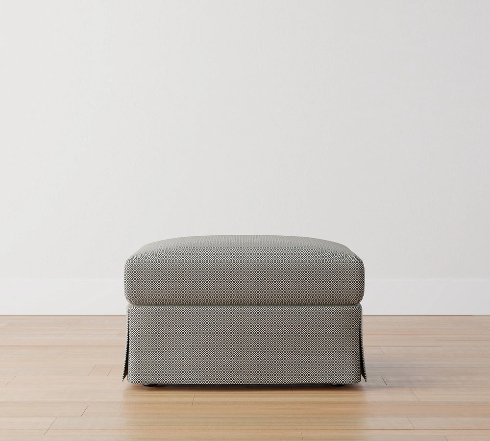 Langston Slipcovered Ottoman