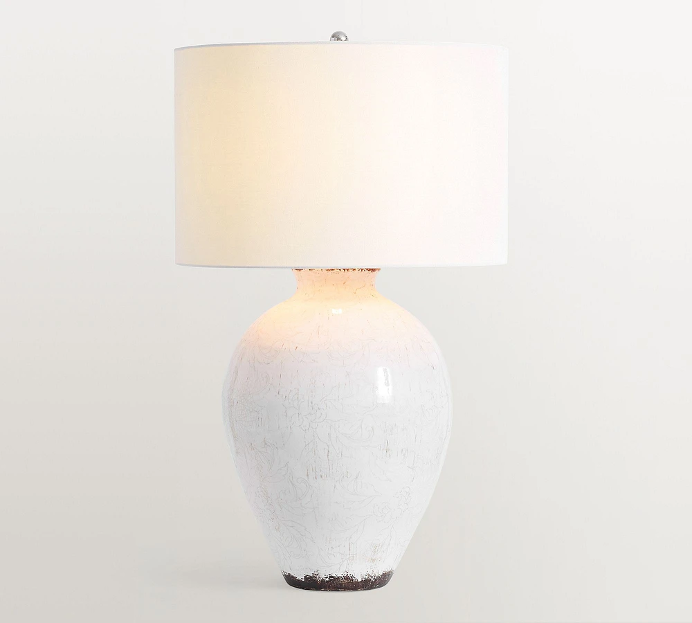 Bethany Round Ceramic Table Lamp (27")