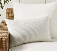 Open Box: Sunbrella® Pickstitch Striped Outdoor Pillow