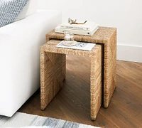 Malibu Rectangular Woven Nesting Table (18")