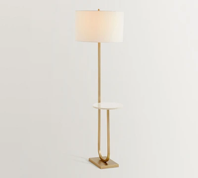 Delaney Marble Floor Lamp (65")