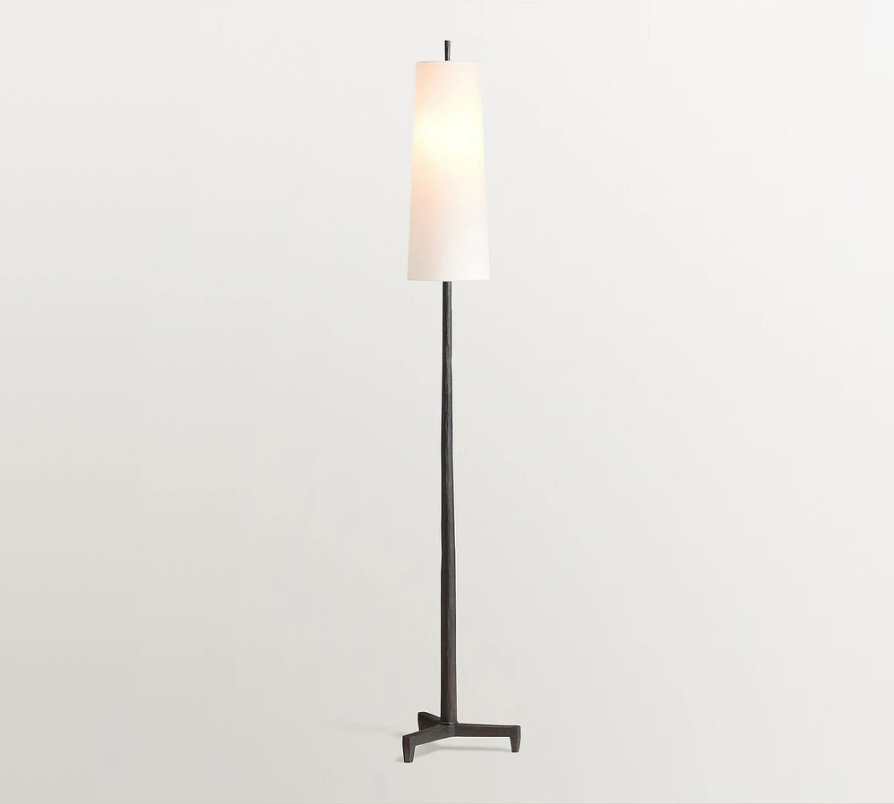 Open Box: Fallon Forged-Iron Floor Lamp (70")