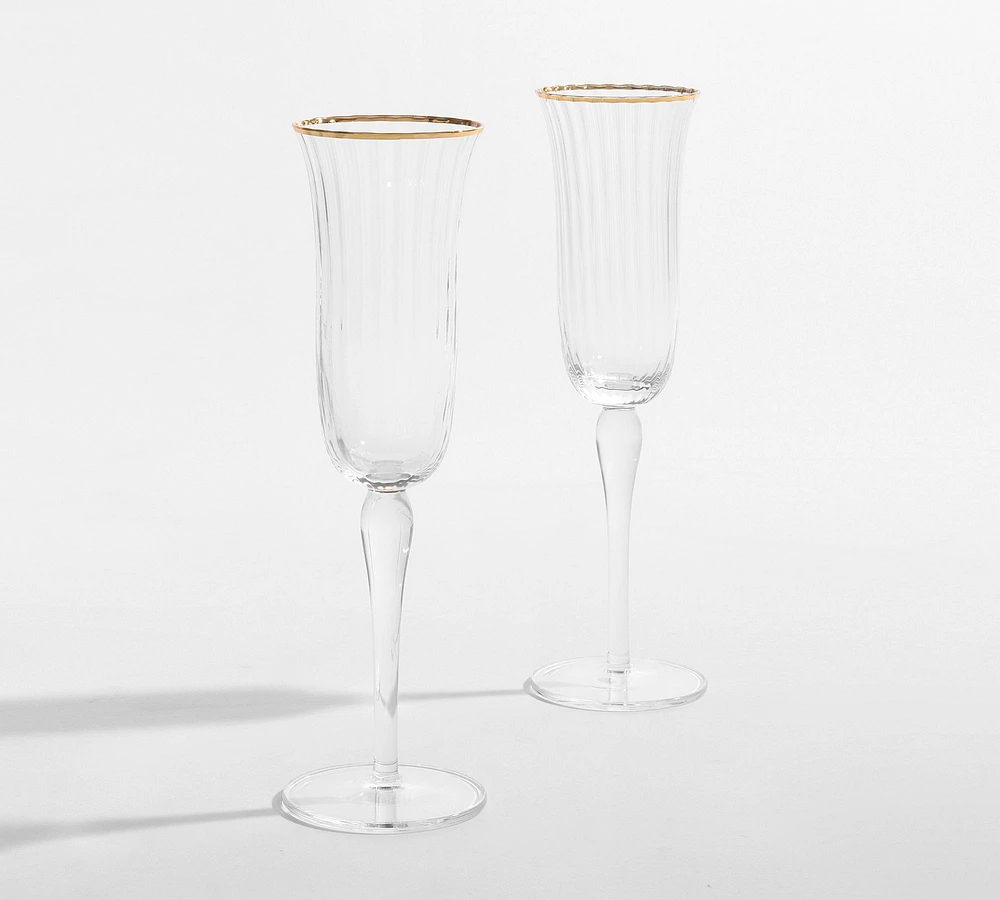 Monique Lhuillier Tatum Champagne Flutes - Set of 2