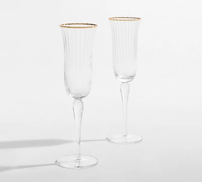 Monique Lhuillier Tatum Champagne Flutes - Set of 2