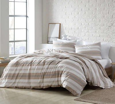 Pascal 3-Piece Striped Cotton Duvet & Shams Set