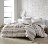 Pascal 3-Piece Striped Cotton Duvet & Shams Set