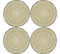 Beaded Table Placemats, Set of 4