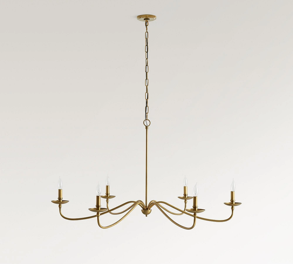 Lucca Iron Chandelier (38"-50")