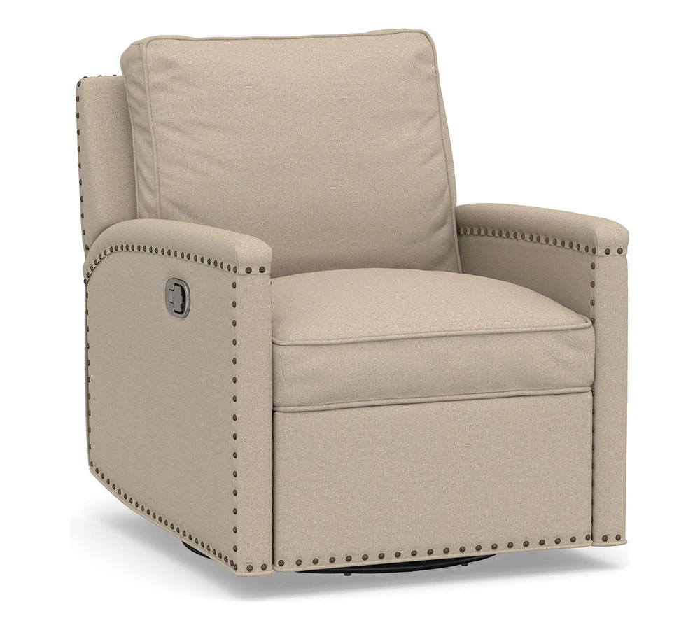 Tyler Square Arm Swivel Recliner