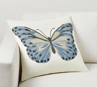 Butterfly Embroidered Pillow