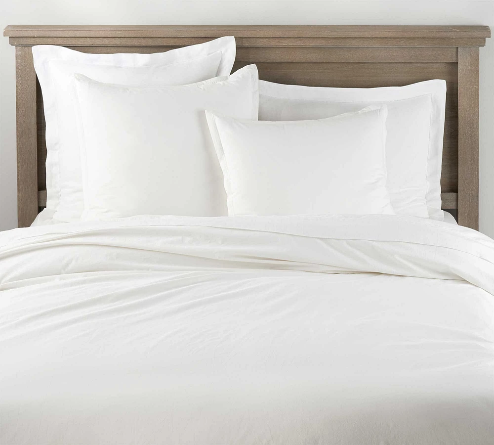 Soft Washed Organic Percale Duvet Cover