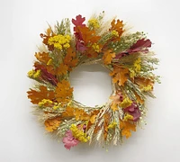 Dried Golden Harvest Wreath