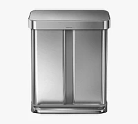 Simplehuman® 58 Liter Step Trash Can - Dual Compartment