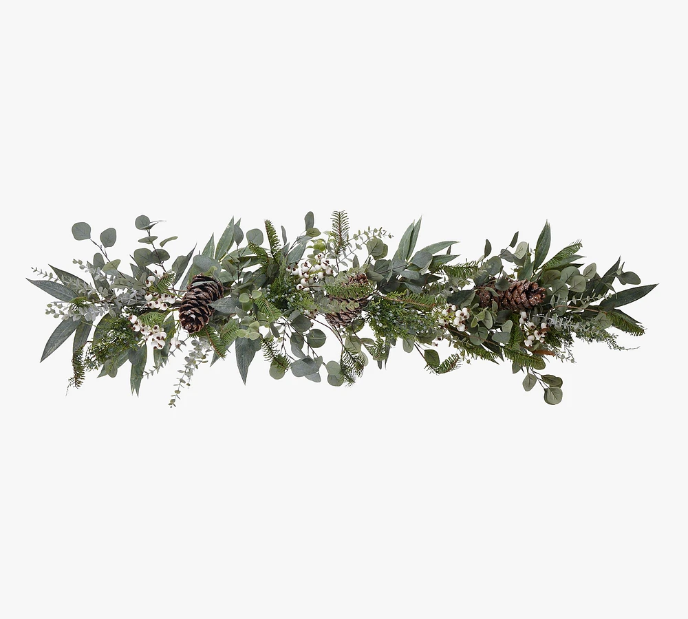 Faux Eucalyptus Holiday Garland