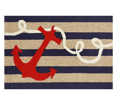 Anchor Hand Tufted Indoor Outdoor Rug