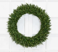 Faux Oversized Pine Wreath