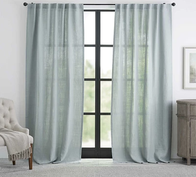 Open Box: Belgian Linen RodPocket Blackout Curtain Made W/ Libeco™ Linen