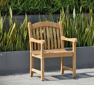 Placid Teak Outdoor Dining Armchair