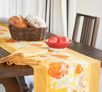 Pumpkin Printed Cotton Table Runner