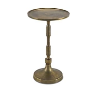 Clares Round Metal Accent Table (12.5")