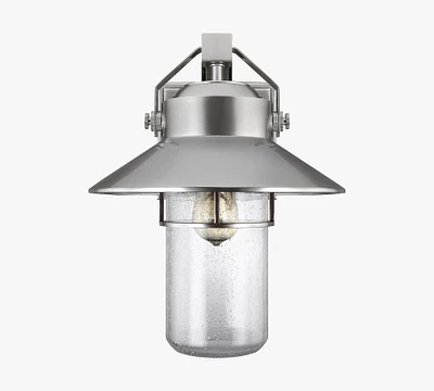 Halpern Outdoor Metal & Glass Sconce (11''-16")