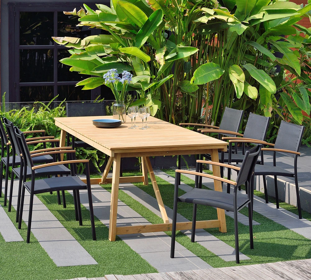 Anza Teak Rectangular Outdoor Dining Table