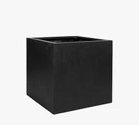 Lightweight Handcrafted Fiber stone Cube Indoor/Outdoor Planter