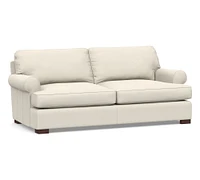 Townsend Roll Arm Leather Sofa Collection (79"–102")