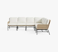 Tulum 6-Piece L-Shaped Outdoor Sectional (128")