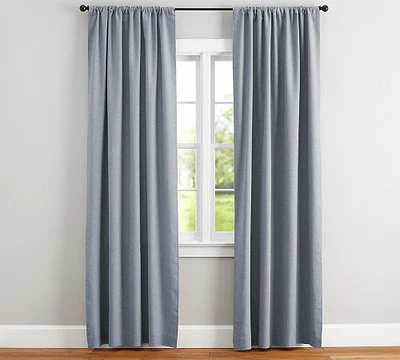 Open Box: Emery Linen Rod Pocket Blackout Curtain