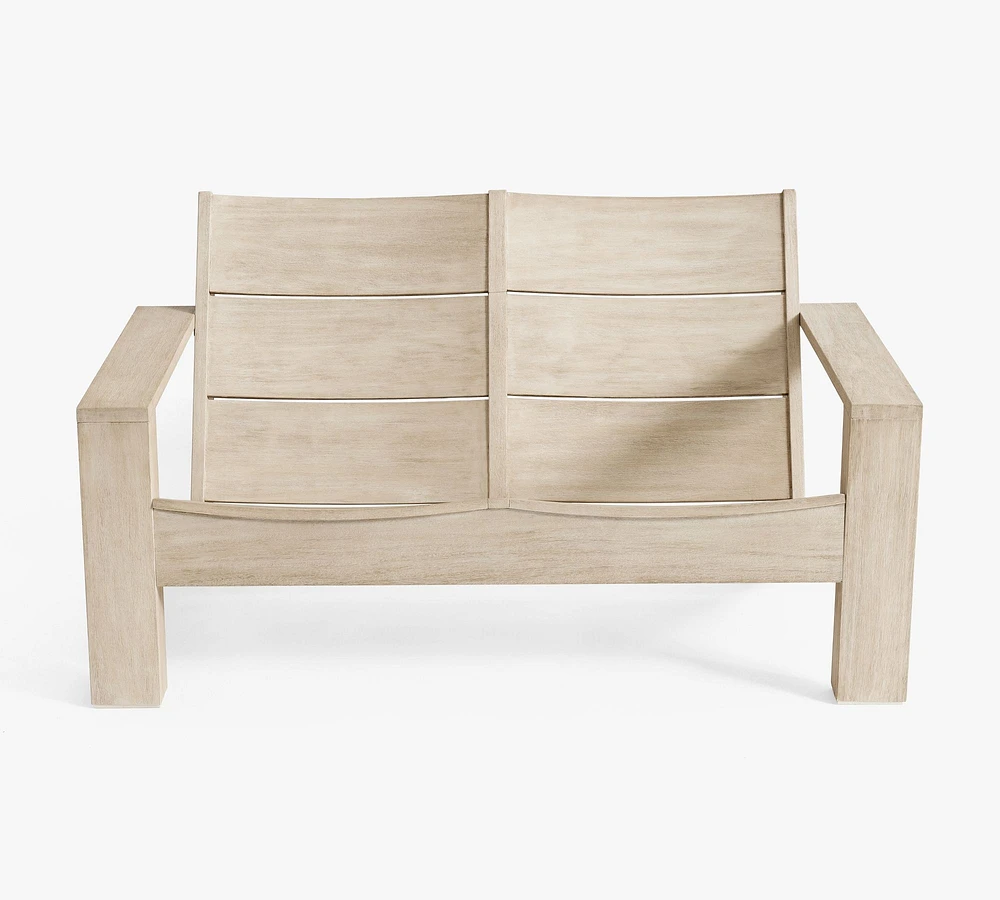 Indio Eucalyptus Modern Double Outdoor Adirondack (55")