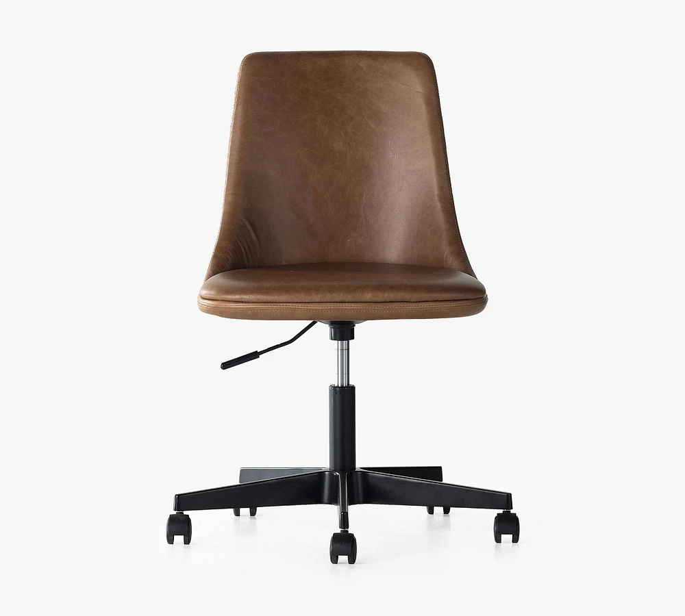 Jaz Leather Swivel Desk Chair