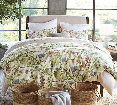 Thistle Floral Percale Duvet Cover