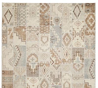 Fosse Hand-Knotted Faux Patchwork Rug