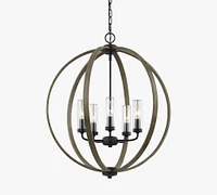 Carthart Iron Outdoor Chandelier (24")