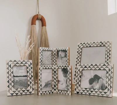 Kajri Bone Picture Frame - Gray