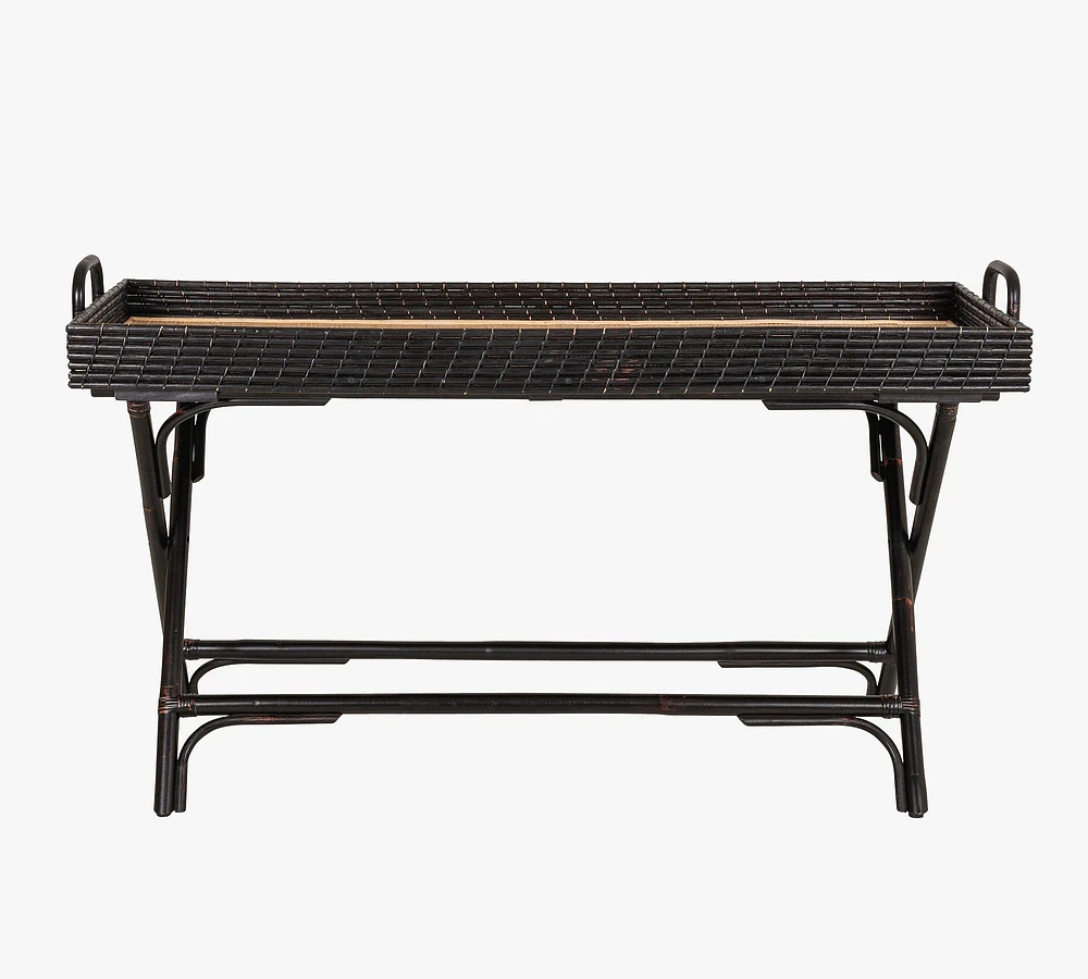 Dorval Rattan Console Table (55")