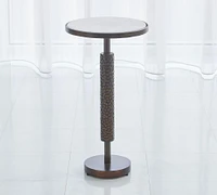 Sandler Round Marble Accent Table (12")