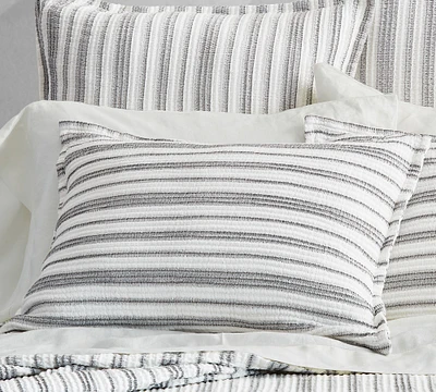 Manon Striped Cotton Sham