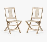 Indio Eucalyptus Folding Outdoor Bistro Chair