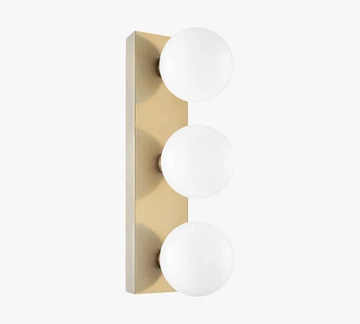 Cheon Globe Triple Sconce (7")