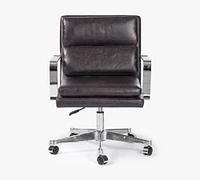 Jace Leather Swivel Desk Chair